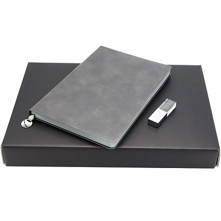 Подарочный набор ЗАМЕТЬ И ЗАПОМНИ, темно-серый