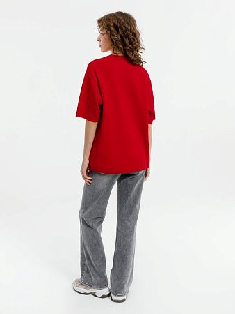 Джемпер с коротким рукавом Siluetti Volumica, красный, размер XL/2XL