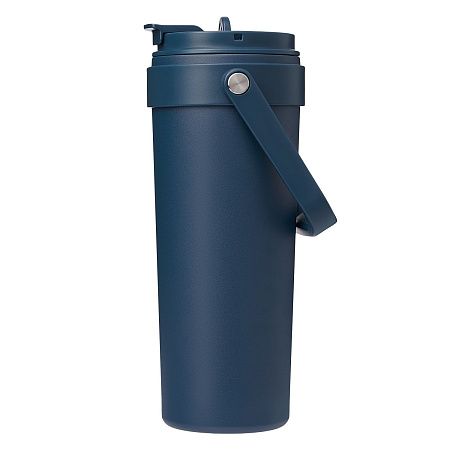 Термокружка вакуумная Solo, синяя