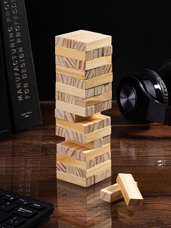 Игра «Деревянная башня мини», неокрашенная