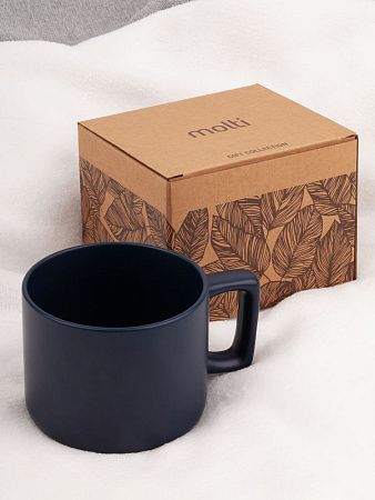 Чашка Jumbo в коробке матовая, темно-синяя