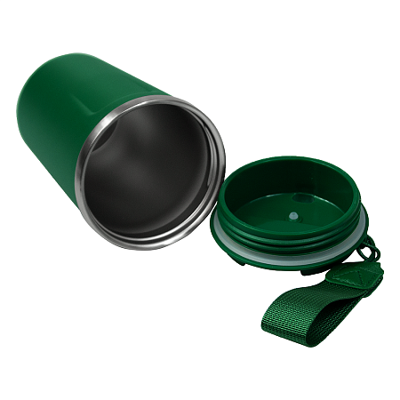 Термокружка Zencup вакуумная, стальная, 380 мл, зеленая