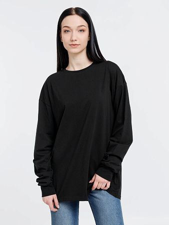 Футболка оверсайз унисекс City Sapiens, черная, размер S