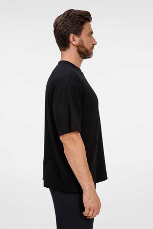 Футболка оверсайз унисекс Lavinia, черная, размер XS/S