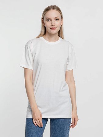 Футболка унисекс T-Bolka 160, белая (теплый оттенок), размер S