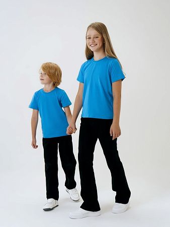 Футболка детская T-Bolka Kids, бирюзовая, размер 8 лет (118-128 см)