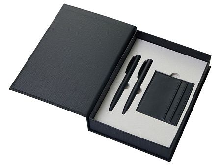 Подарочный набор «Goethe» с блокнотом А5, 2-мя ручками и картхолдером