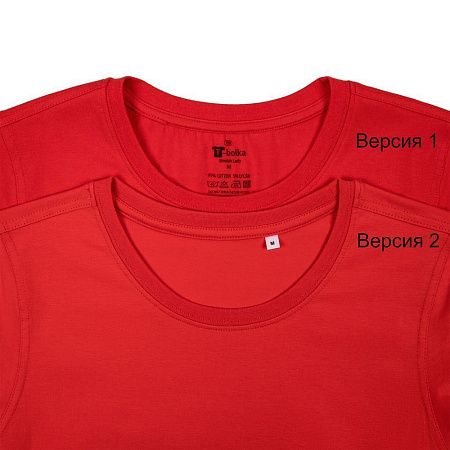 Футболка женская T-bolka Stretch Lady, красная, размер S