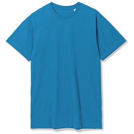 Футболка унисекс T-Bolka 180, бирюзовая, размер XS v2