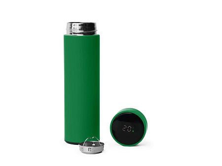 Термос FAMILY MARK LED, индикатор, soft touch