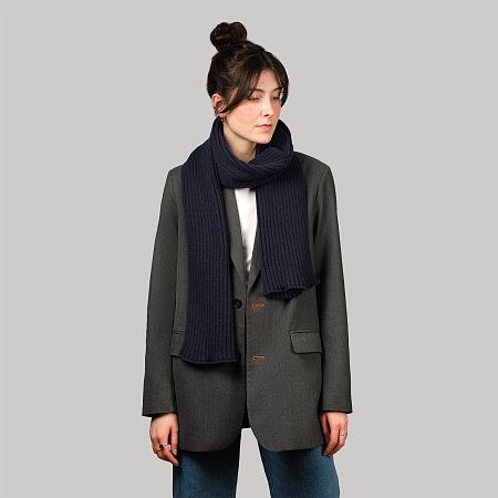 Шарф Форгес (Forges) вязаный, синий