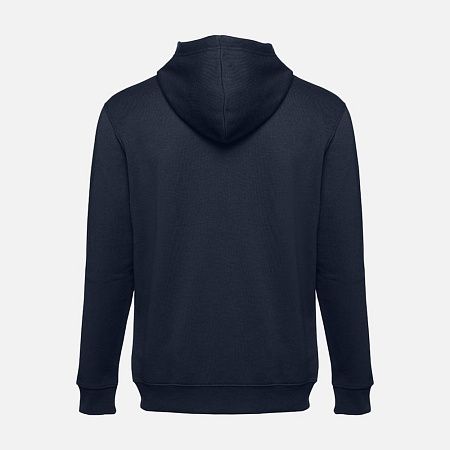 Толстовка мужская на молнии с капюшоном Amsterdam, темно-синяя, размер XXL