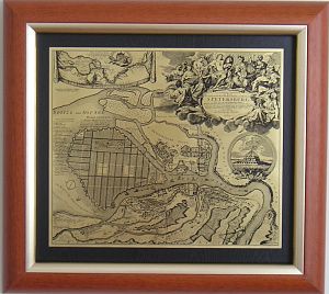 Гравюра "Карта СПб 1"