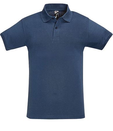 Рубашка поло мужская Perfect Men синий джинс, размер XXL