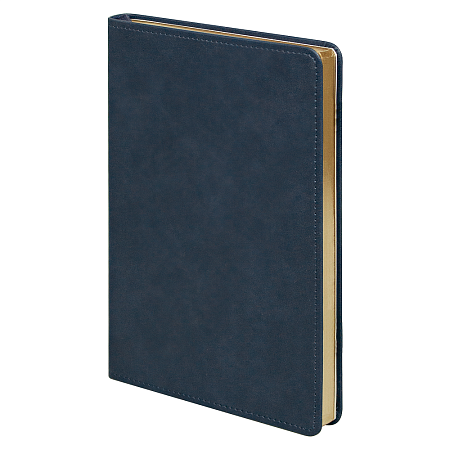 Ежедневник Urban Elegiya Ausone A5, темно-синий с золотистым, недатированный, в полугибкой обложке