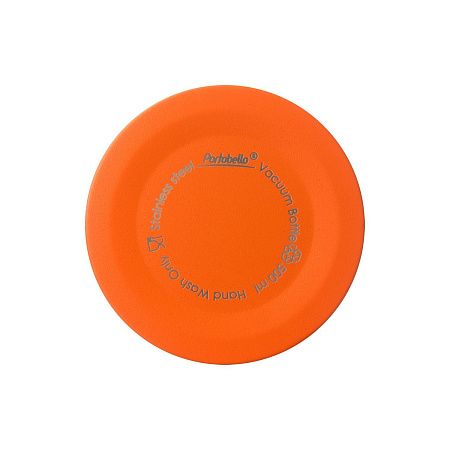 Термобутылка вакуумная герметичная Фреско (Fresco), оранжевая, гладкое покрытие