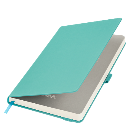 Ежедневник Alpha недатированный, серый/бирюзовый