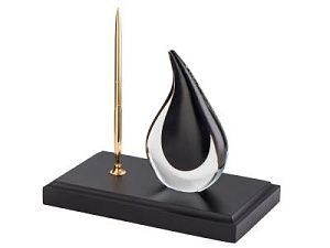 Настольный прибор «Нефть», цвет: черный, золотой