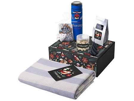 Подарочный набор «Re:Warm» с пледом, термосом и свечой