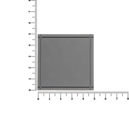 Лейбл из ПВХ Dzeta, L, серый