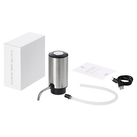 Электрический аэратор Dante, серебряный