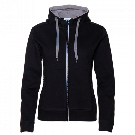Толстовка женская STAN с капюшоном на молнии сэндвич 320, 19, Чёрный,  (20)  (46/M)