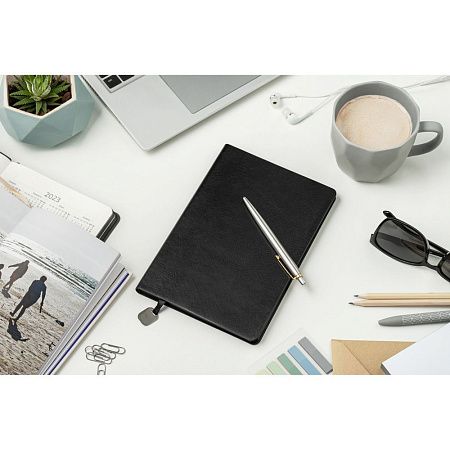 Ежедневник Flexy Buffalo А5, черный, недатированный, в гибкой обложке