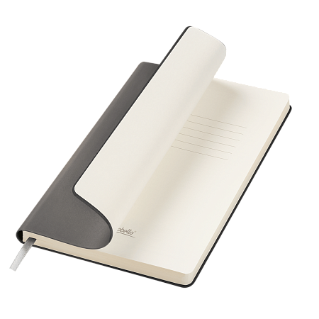 Ежедневник Star недатированный, серый (с упаковкой, со стикерами)