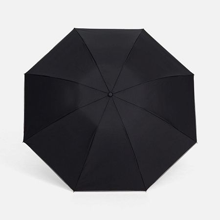 Зонт наоборот складной Futurum со светоотражающим кантом, черный