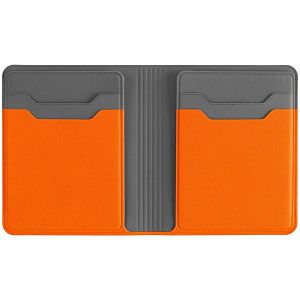 Картхолдер с отделением для купюр Dual, оранжевый