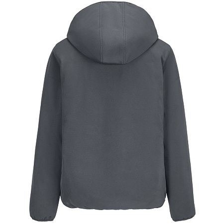 Куртка софтшелл с капюшоном женская Falcon Women, темно-серая, размер XXL