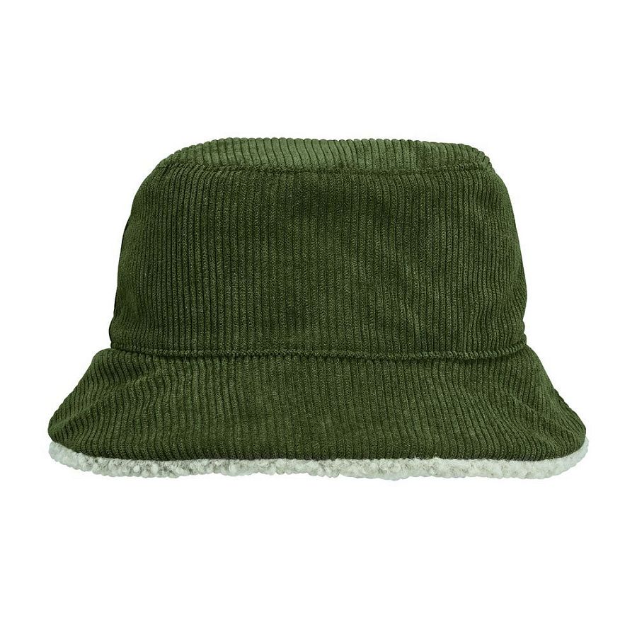 Панама Bucket двусторонняя утепленная, хаки с бежевым, размер S/M