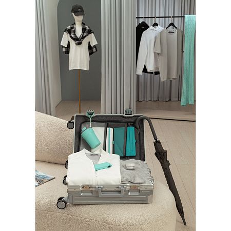 Ежедневник Alpha недатированный, серый/бирюзовый