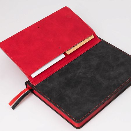 Ежедневник Медио (Medio) с клапаном недатированный, черный