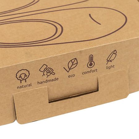 Домашние валенки Step, красно-коричневые (терракот), размер 46