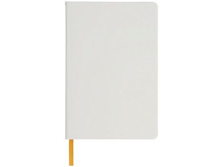 Блокнот А5 «Spectrum» с белой обложкой и цветной резинкой