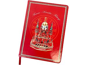 Блокнот «Москва-Кремль-Фаберже», цвет: красный