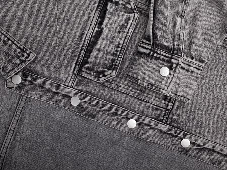 Куртка джинсовая O2, серая, размер XL/2XL