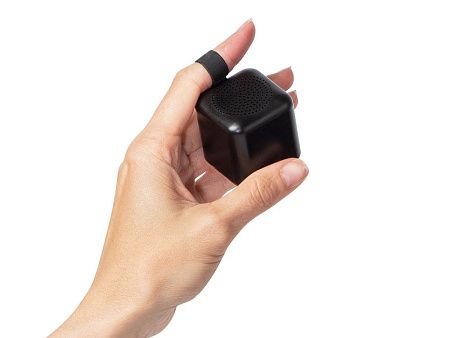 Портативная колонка TWS с подсветкой лого «Tiny», 3 Вт, цвет: черный