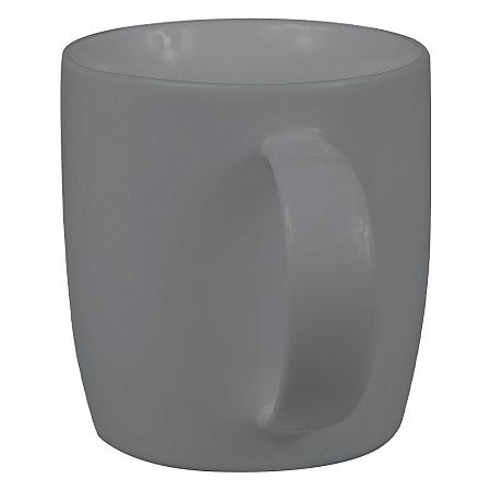 Кружка фарфоровая Casa Grande Lupin Soft, софт тач, 400 мл, серый/серый