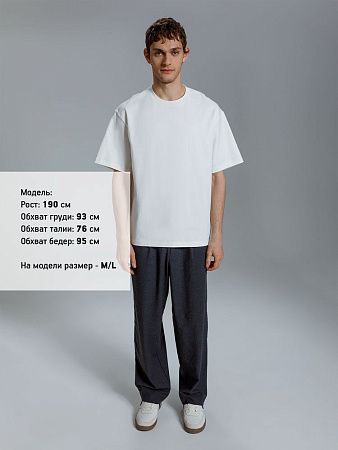 Футболка оверсайз Kangas, белая, размер XS/S