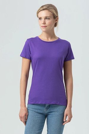 Футболка женская Miss 150, темно-фиолетовая, размер S