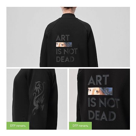 Толстовка на молнии, унисекс TORRES черная, размер L