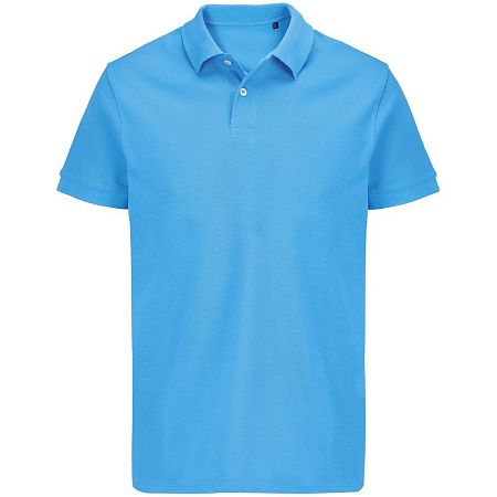 Рубашка поло унисекс Pacific, ярко-бирюзовая, размер L