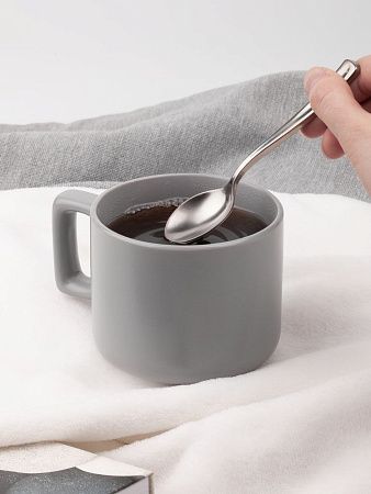 Чашка Jumbo в коробке матовая, светло-серая