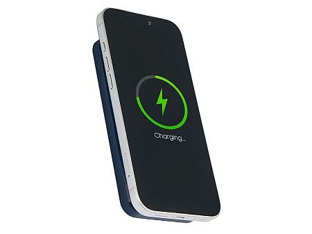 Магнитный беспроводной внешний аккумулятор со встроенными кабелями «Мэни», 10000 мАч