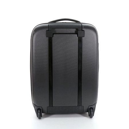 Чемодан складной Rollink Earth 55x40x20 см, 2 колеса, черный/оранжевый