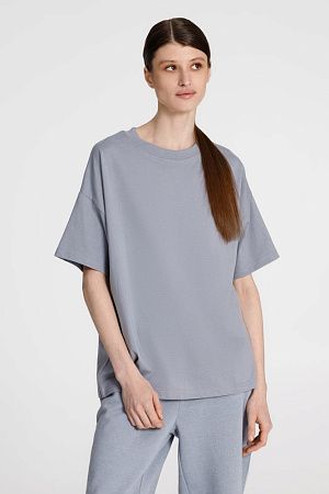 Футболка унисекс оверсайз T3, серая, размер XL/2XL