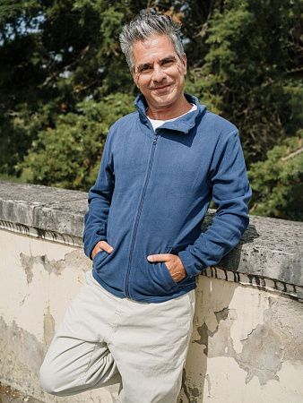 Куртка флисовая мужская Helsinki, ярко-синяя, размер M