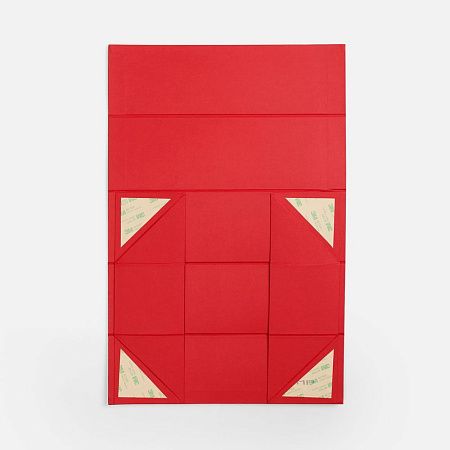Коробка складная под бутылку Color Jacket Fold, красная